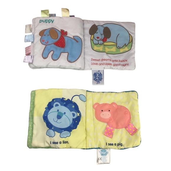 Taggies Baby Bundle Soft Books Stroller Clip On Hang Toy Ball Rattle Unisex Lot - Picture 6 of 7